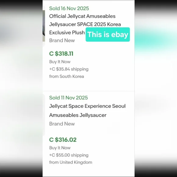 Jellycat Jellysaucer Qty 1 + Free Dust Bag - Picture 14 of 15